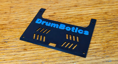 Top plate with the DrumBotics sign